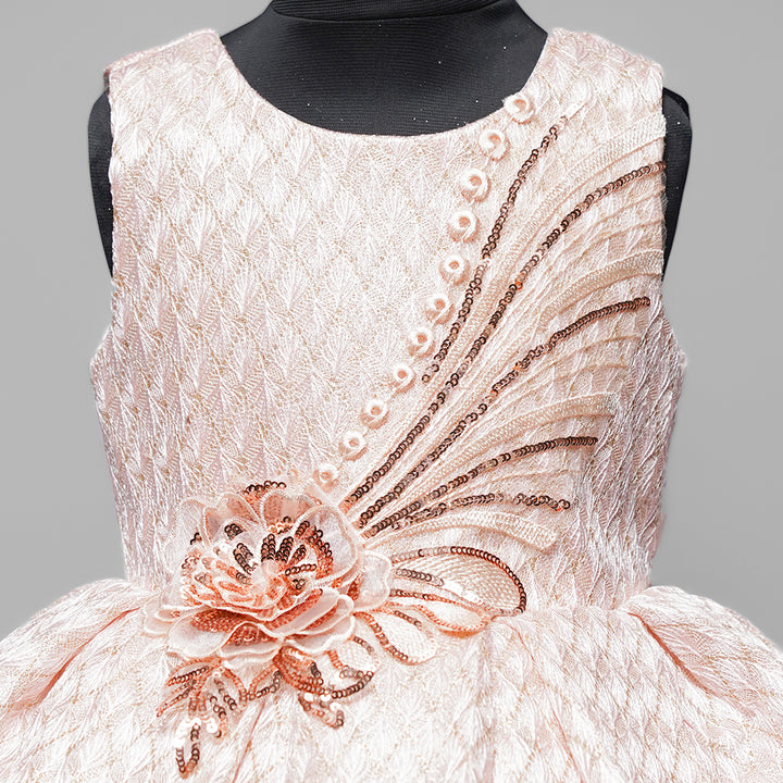 Sophisticated Frock For Girls Close Up View