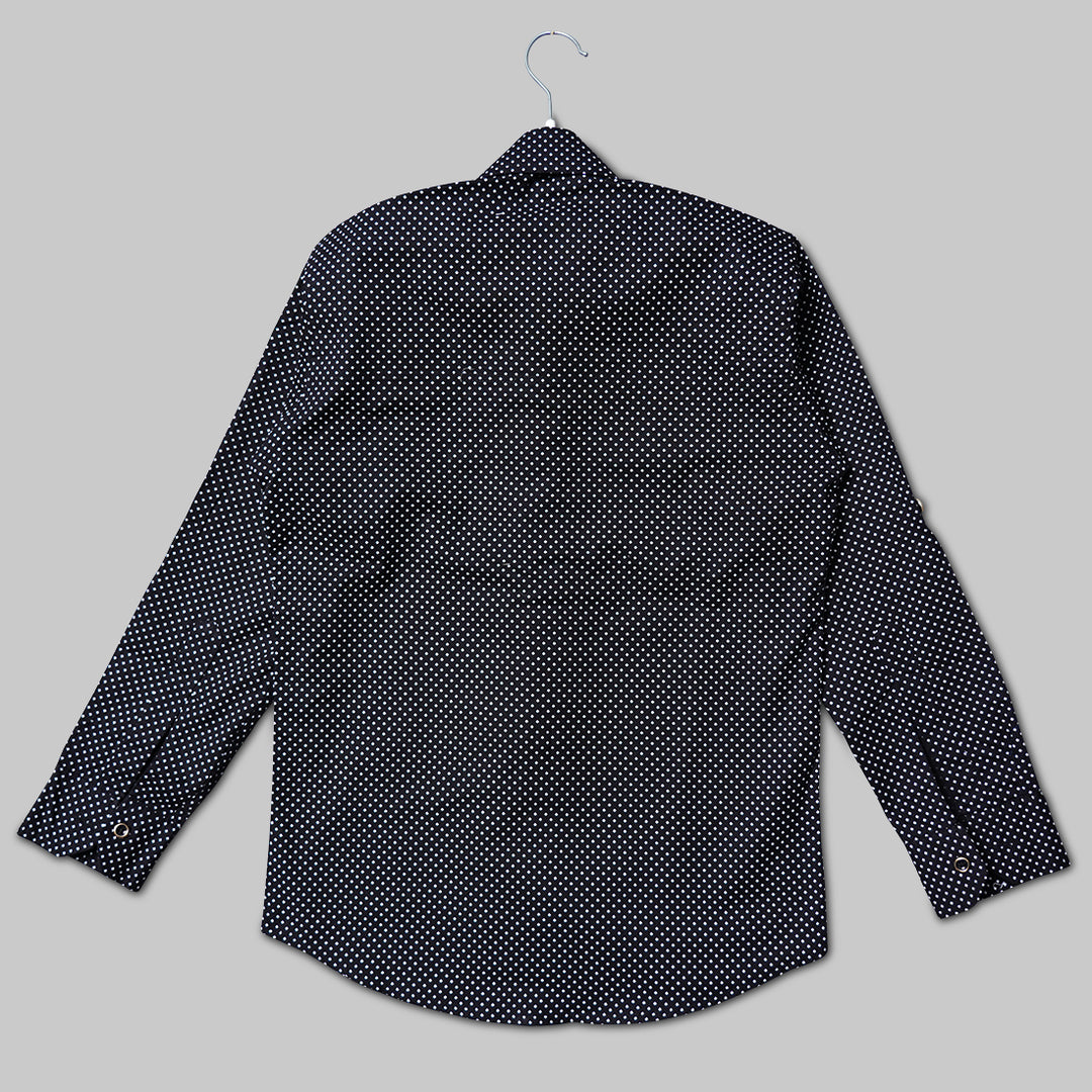 Black & White Shirt for Boys with Tie Back 