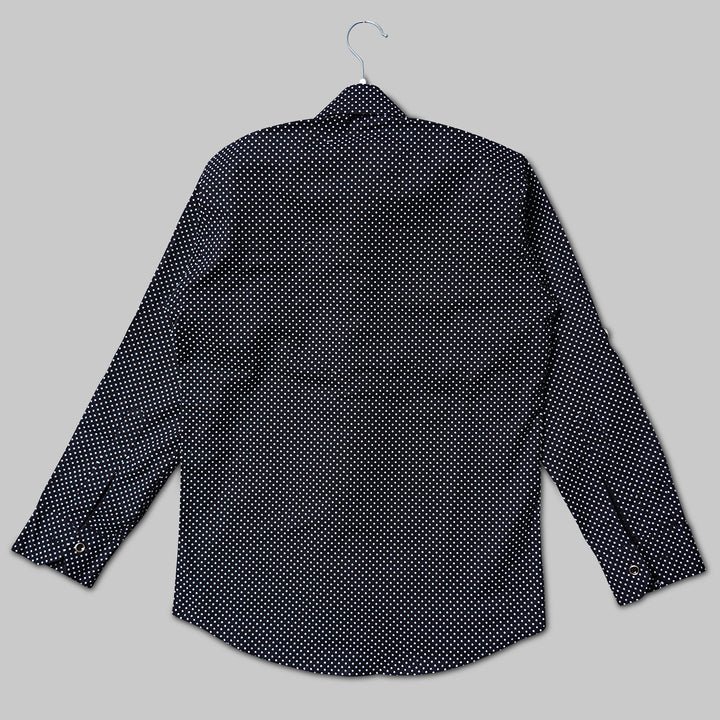 Black & White Shirt for Boys with Tie Back 