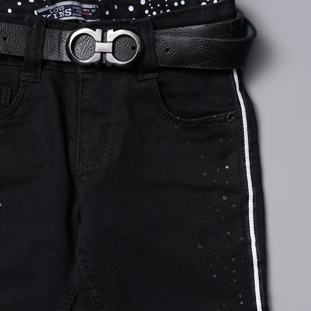 Fix Waist Jeans for Girls Close Up View