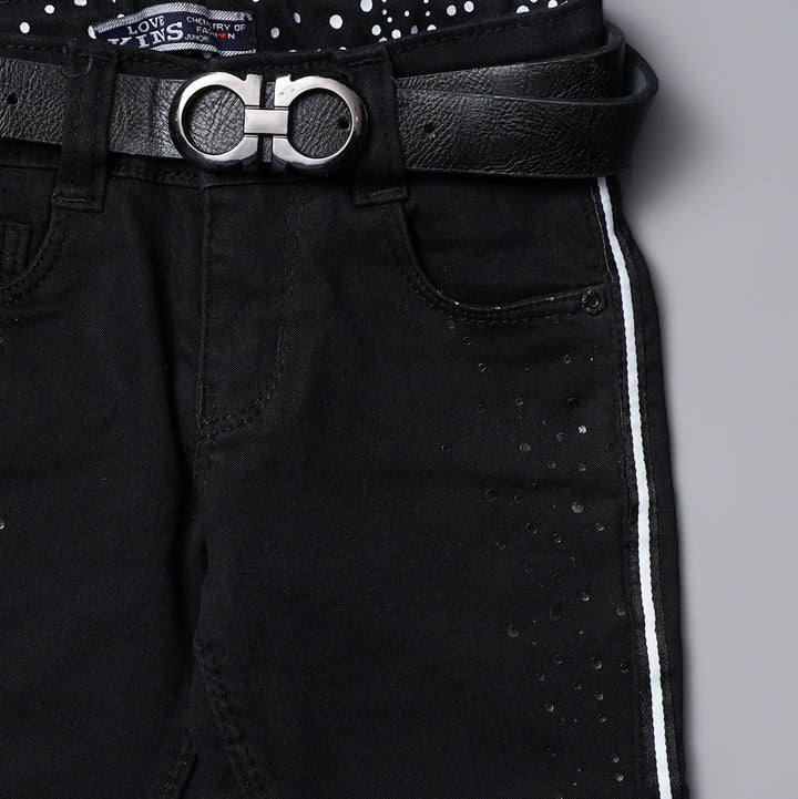 Fix Waist Jeans for Girls Close Up View