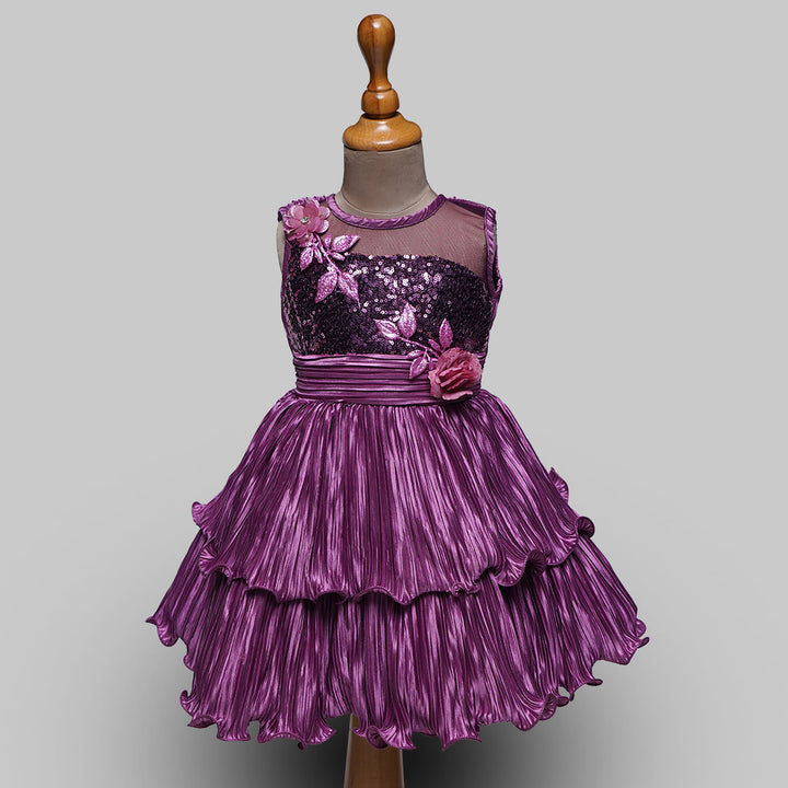 Frock For Kids With Floral Pattern