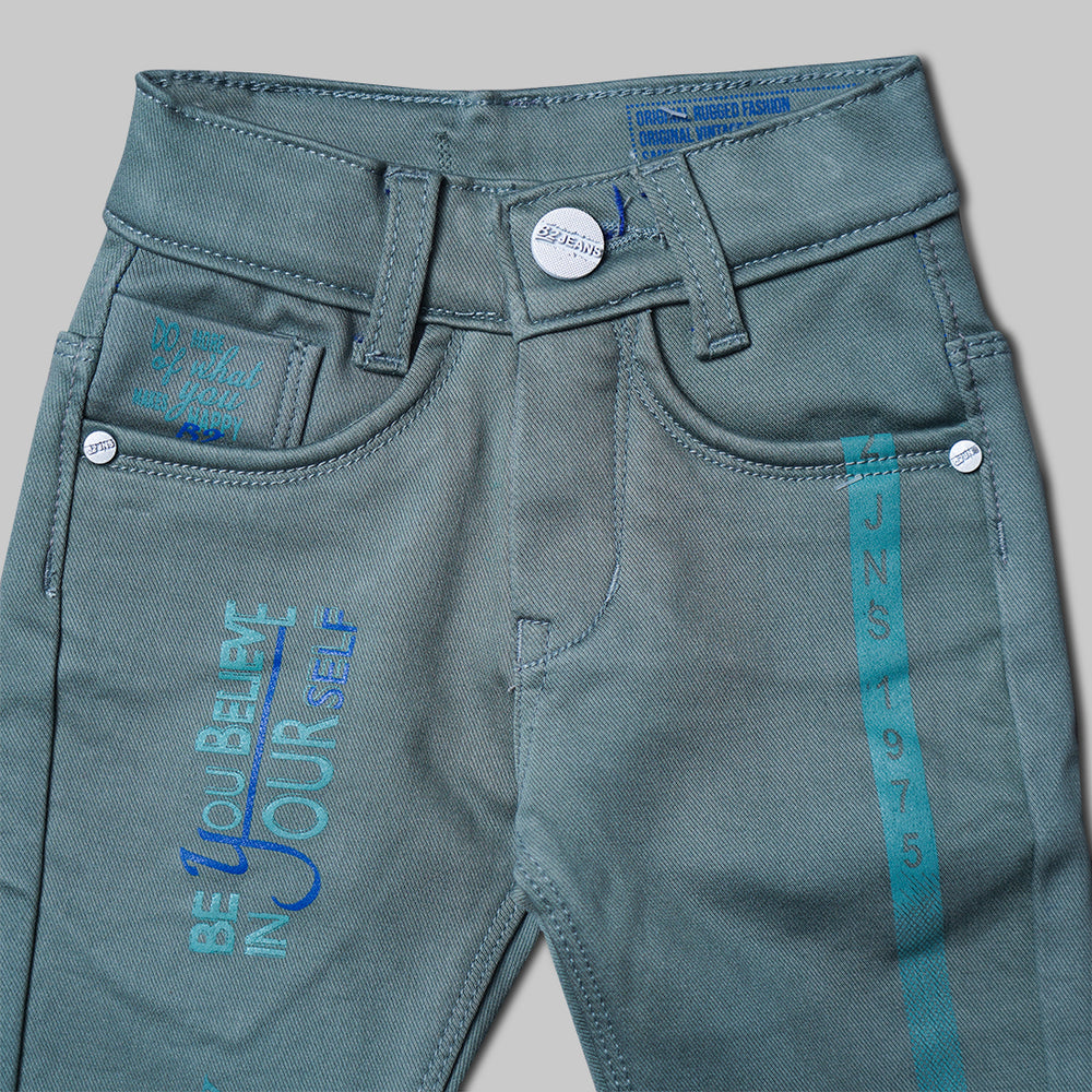 Always Believe Print Pant  BL0611220/2Green