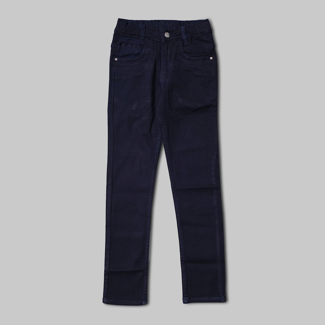 Navy Blue Jeans for Boys Front View