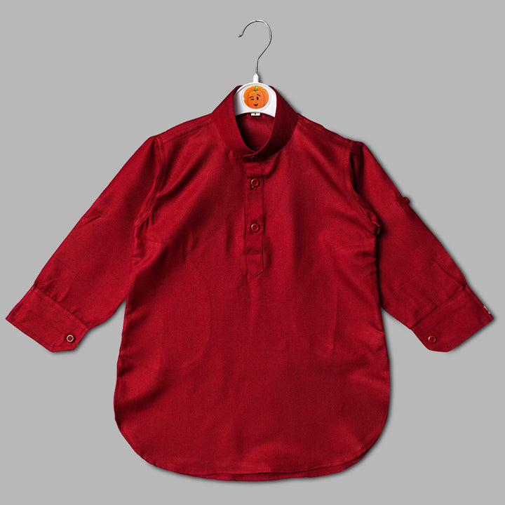 Wine Boys Pathani Kurta Pajama with Jacket Inner View