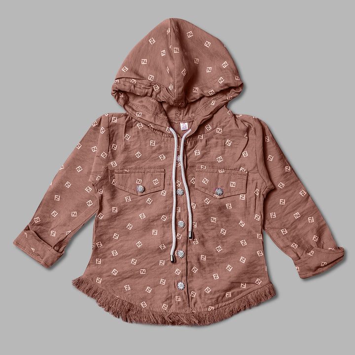 Plain Jacket Pattern Top for Girls Back View