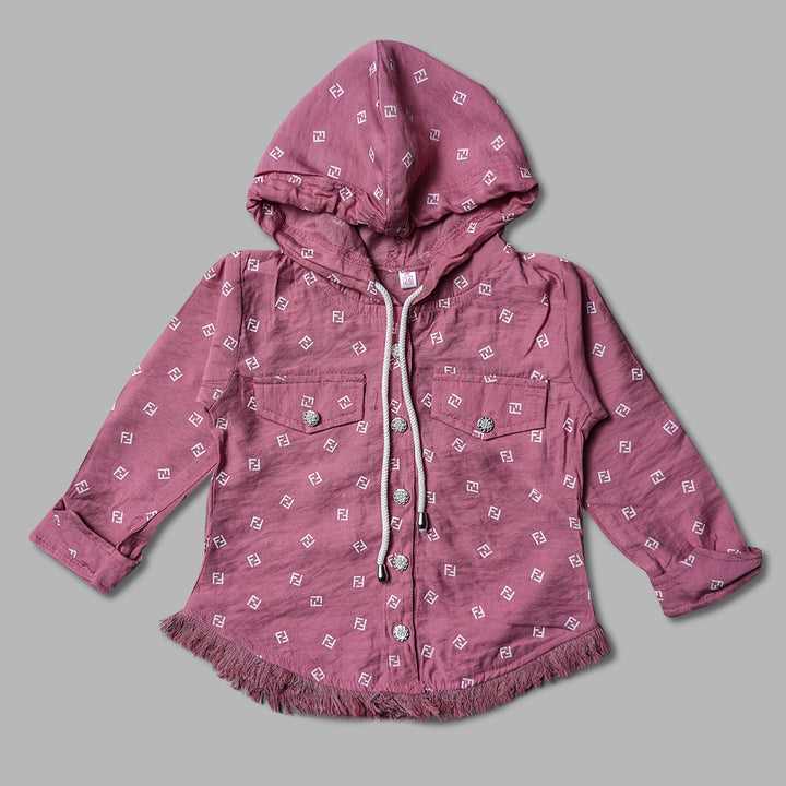 Plain Jacket Pattern Top for Girls Front View