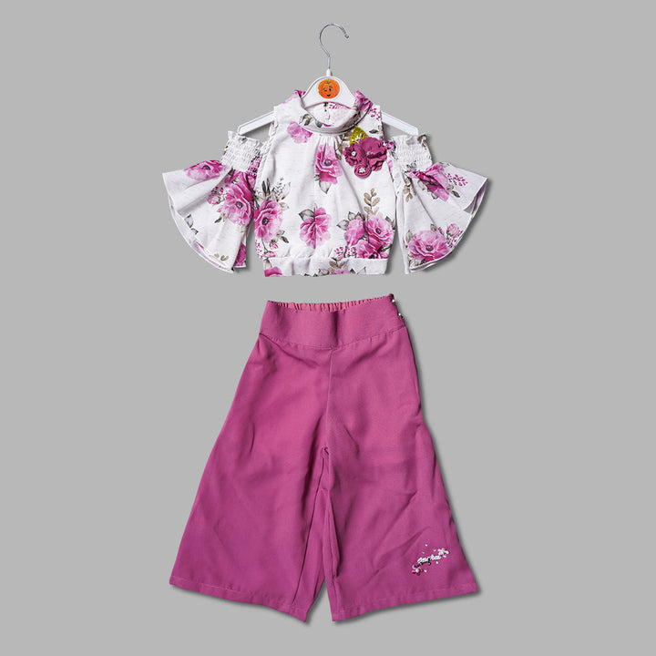 The Flory Print Off-Shoulder Western Set