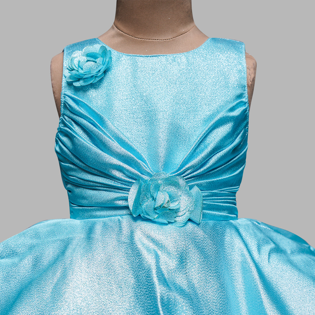 Frock for Girls with Peplum Style Close Up View