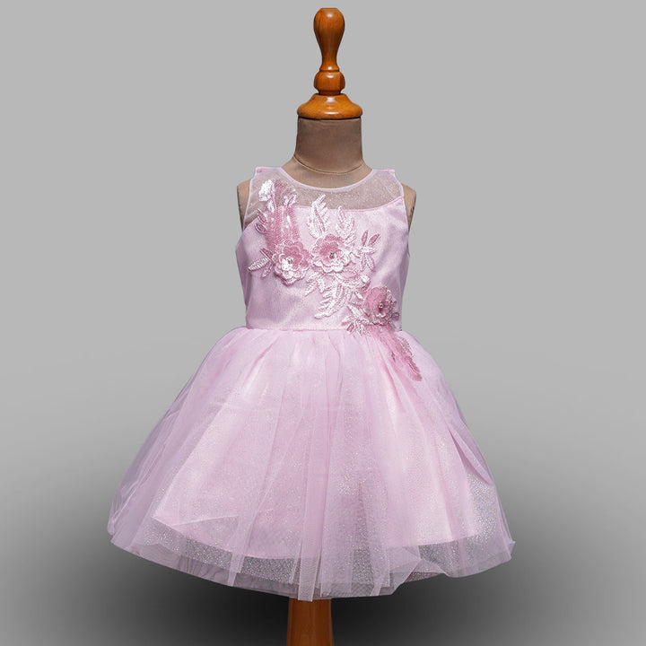Puffy Net Frock for Girls Front View