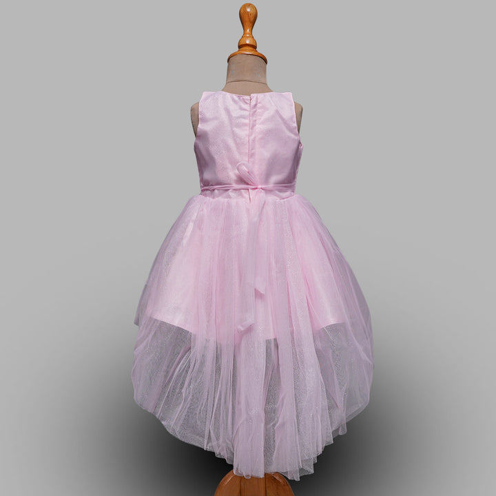 Puffy Net Frock for Girls Back View