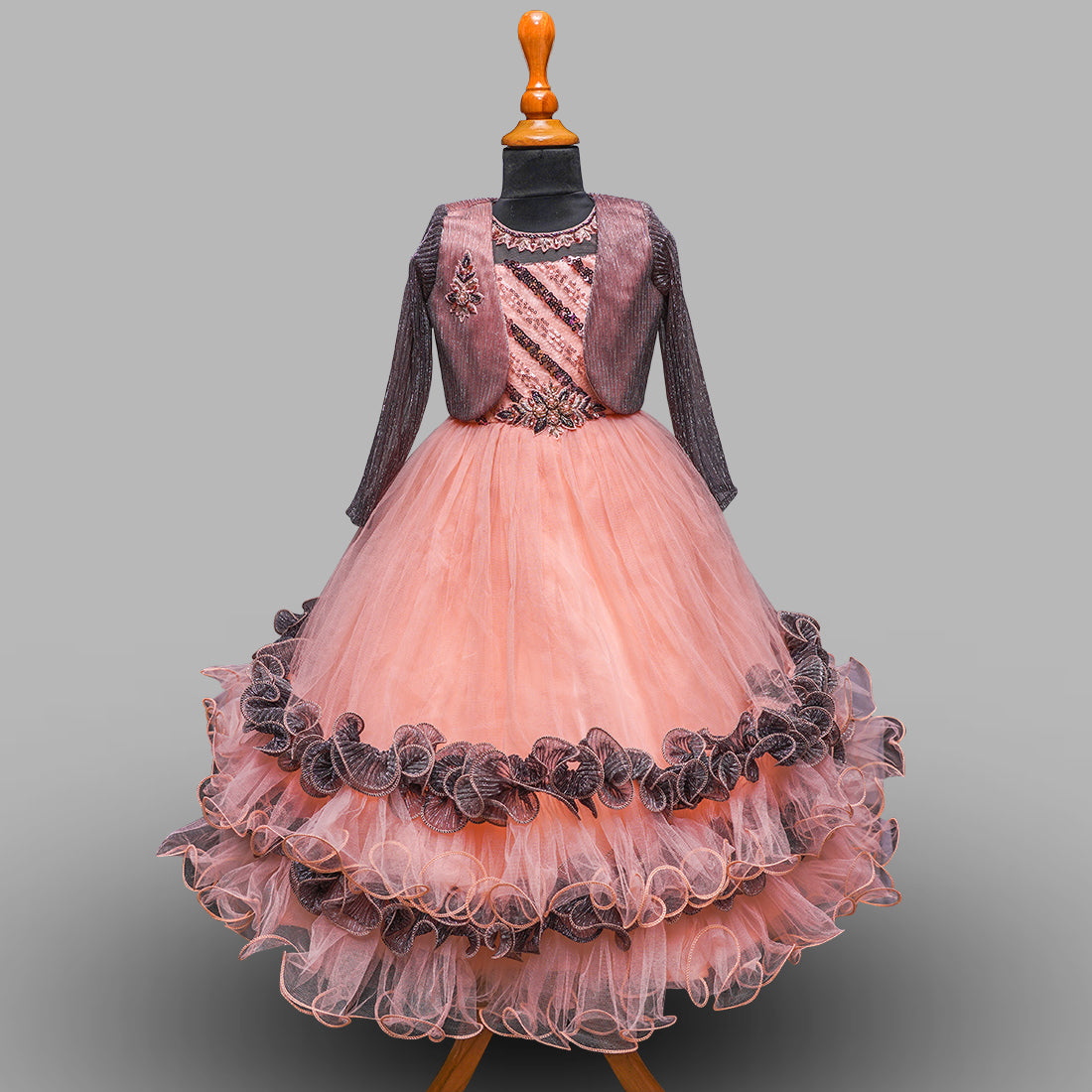 Flower Girl Dresses (Plus Size) with Satin Bolero Jacket Dress by TIPT –  Ariststyles