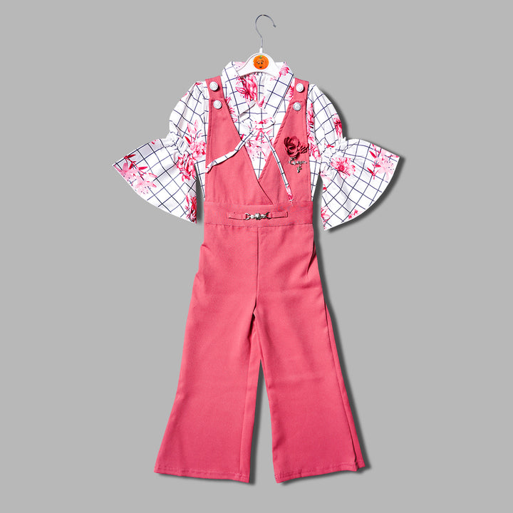 Western Wear For Girls And Kids With Flounce Sleeves GS209348Onion