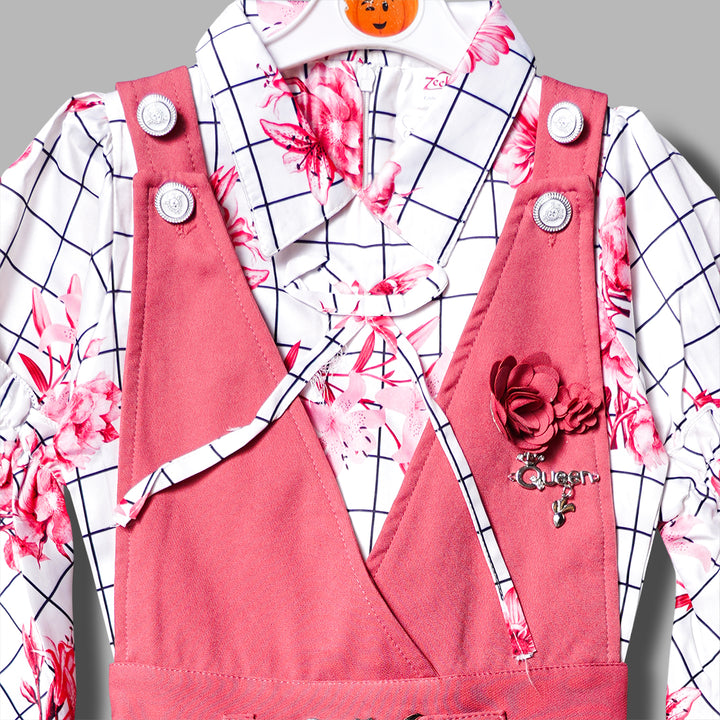 Western Wear For Girls And Kids With Flounce Sleeves GS209348Onion