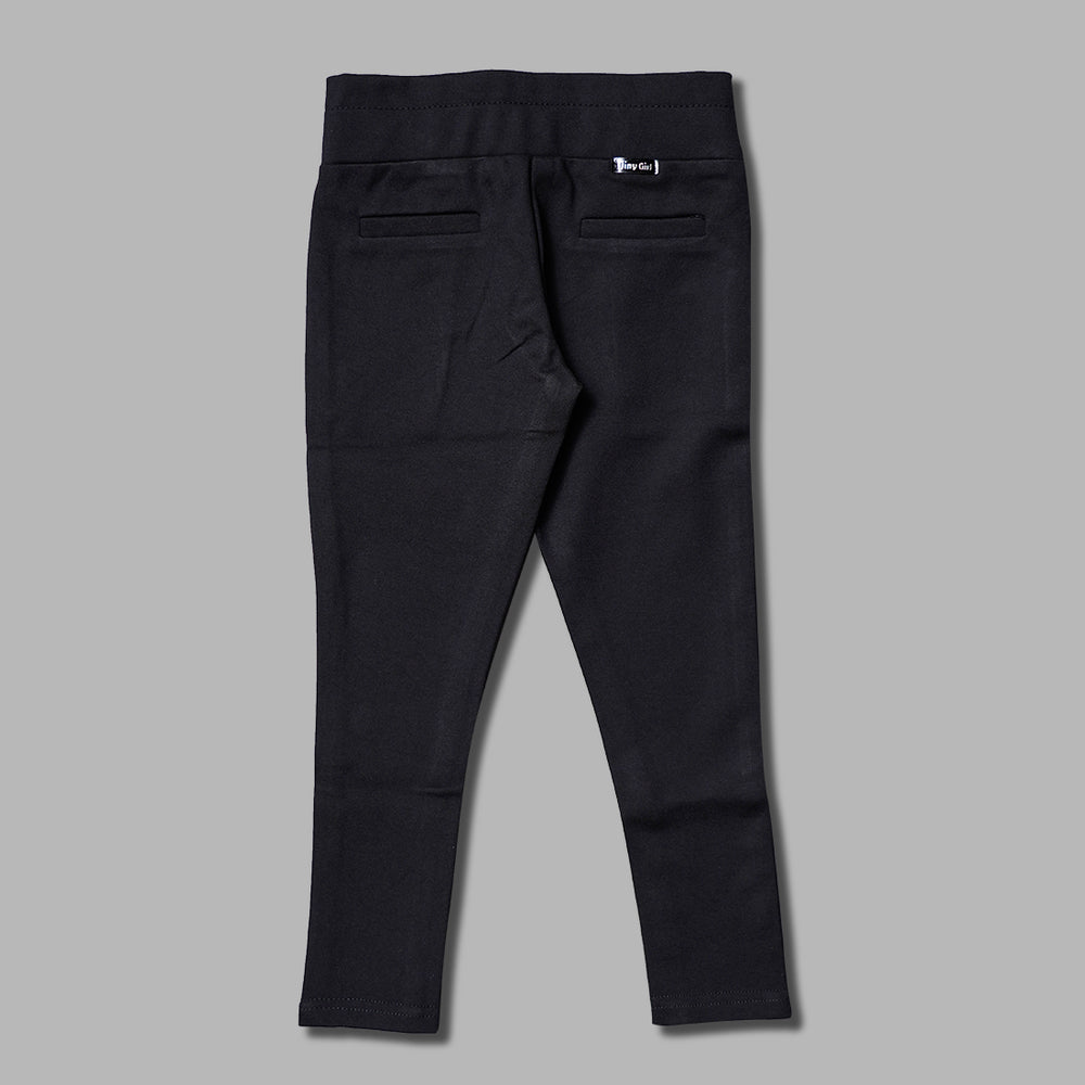 Jeggings For Girls And Kids With Elastic Waist And Soft Fabric GL246081Black