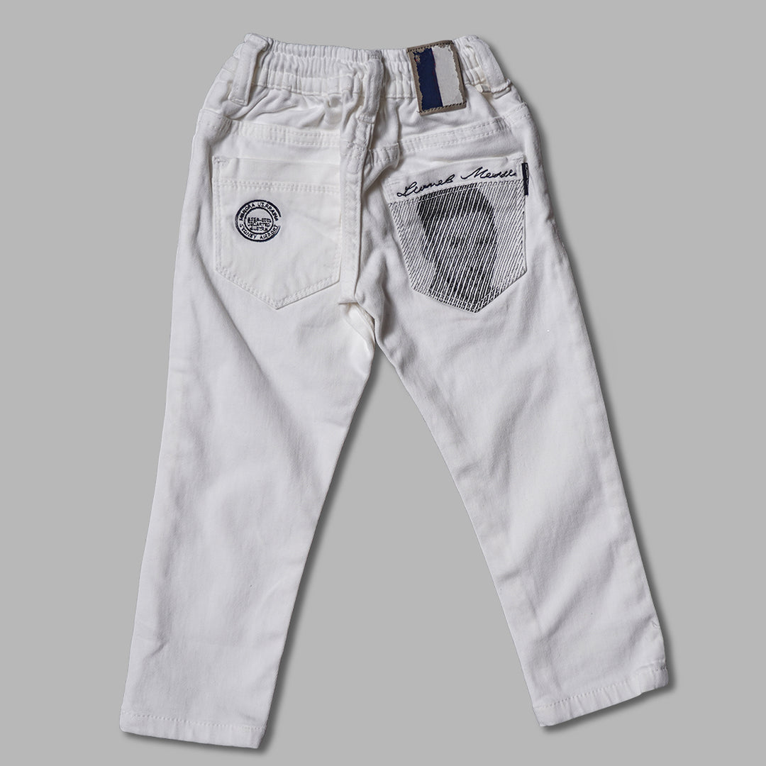 White Jeans for Boys Back View