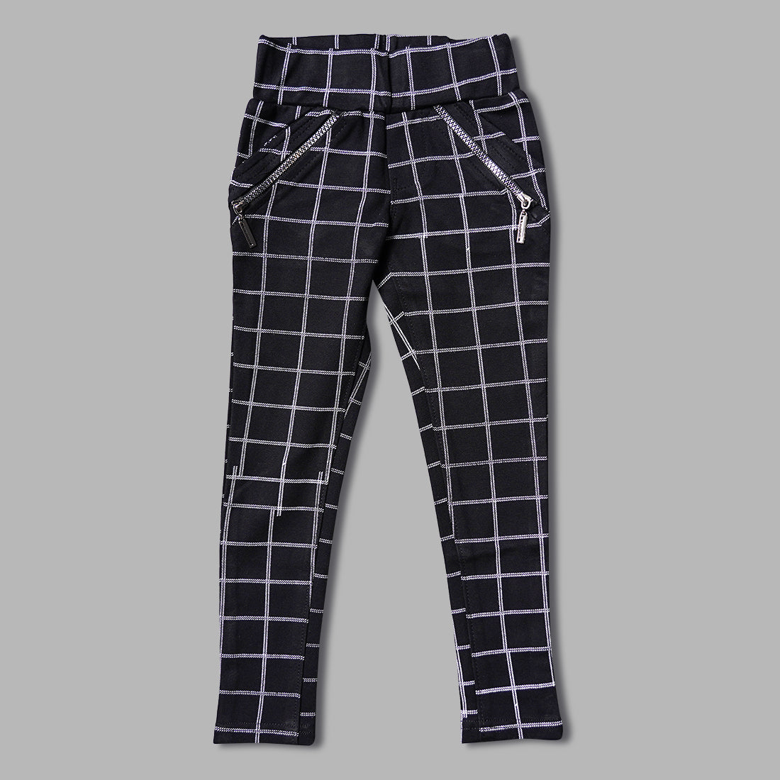 Checked jeggings online sales
