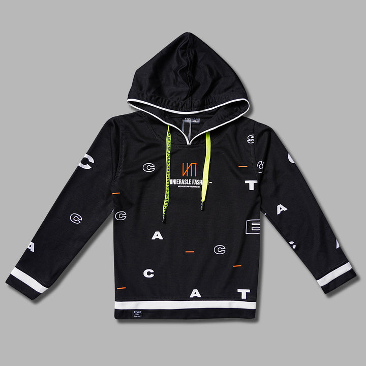 Hoodie Style T- Shirts For Kids Front View