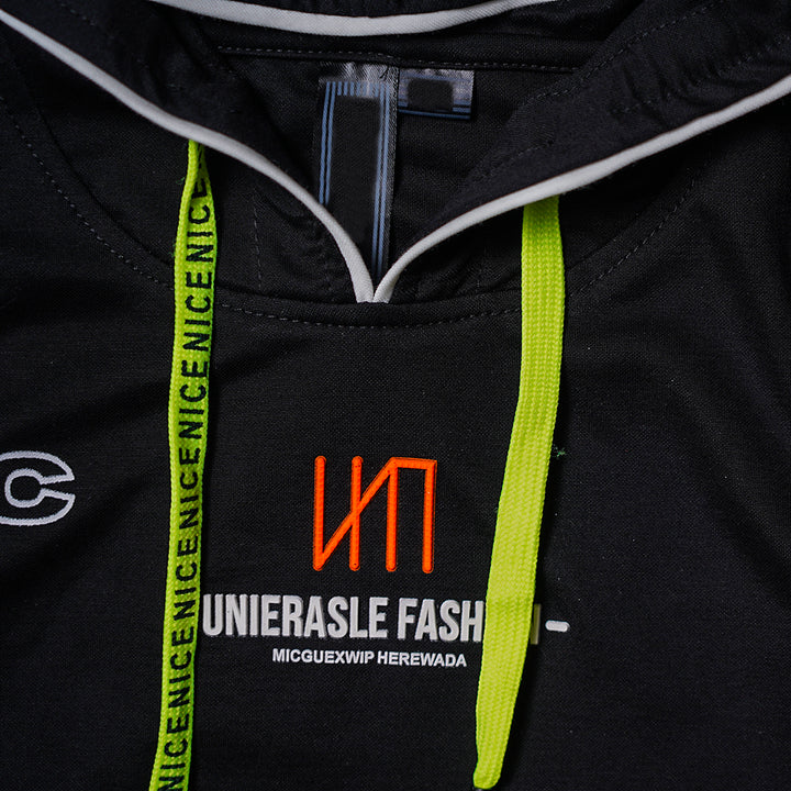 Hoodie Style T- Shirts For Kids Close Up View