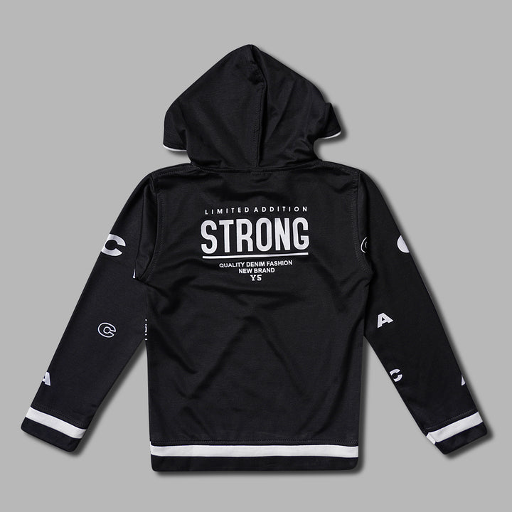 Hoodie Style T- Shirts For Kids Back View
