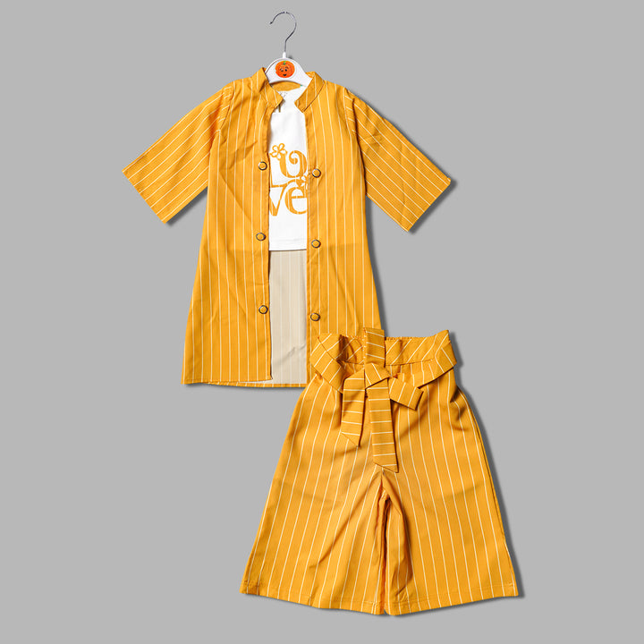 Western Wear For Girls And Kids With Full Sleeves Jacket GS203141CMustard