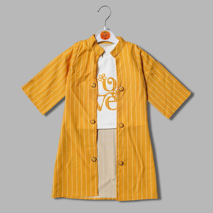 Western Wear For Girls And Kids With Full Sleeves Jacket GS203141CMustard