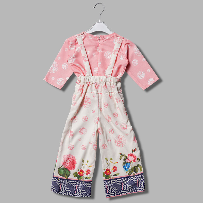 3/4 Sleeves Western Wear For Girls And Kids With An Elegant Bow GS204308Peach