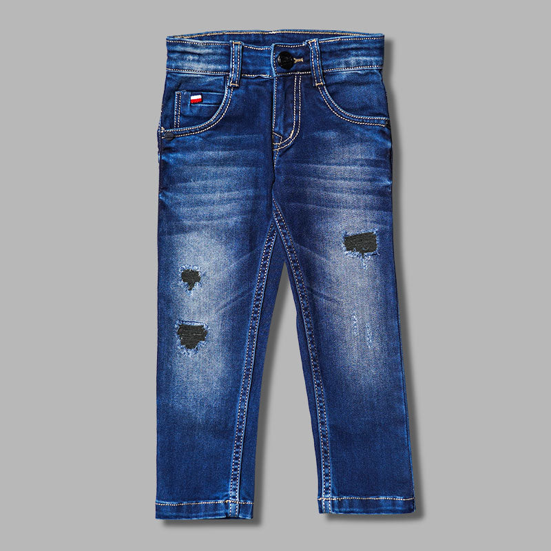 Navy Blue Jeans for Boys Front View