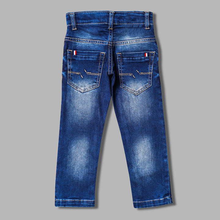 Navy Blue Jeans for Boys Back View