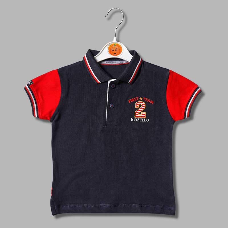 Navy Blue Baba Set for Kids Top View