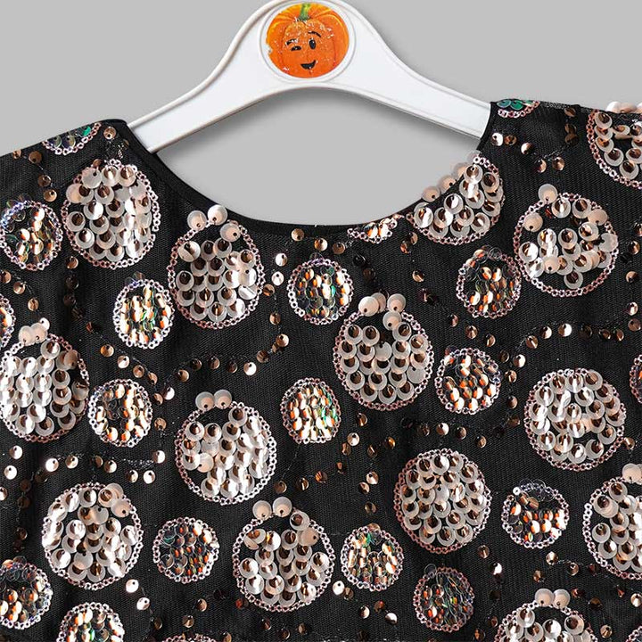 Top for Girls and Kids with an Elegant Sequins Close Up View