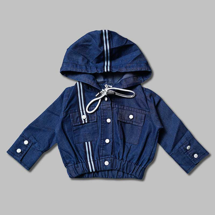 Top for Girls and Kids with Hoodie Pattern Front View