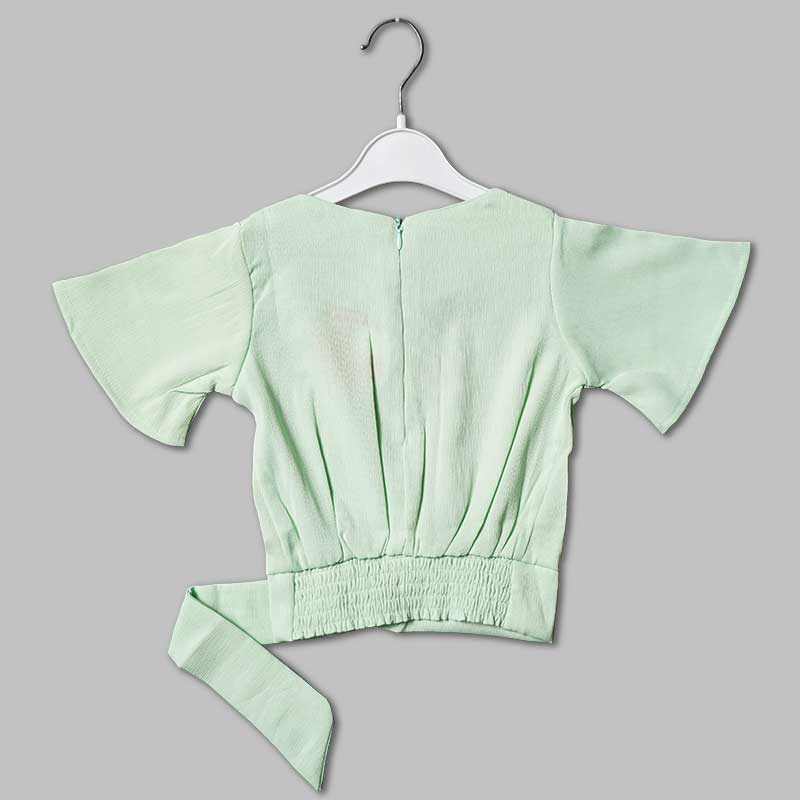 Top for Girls and Kids with Butterfly Sleeves Back View
