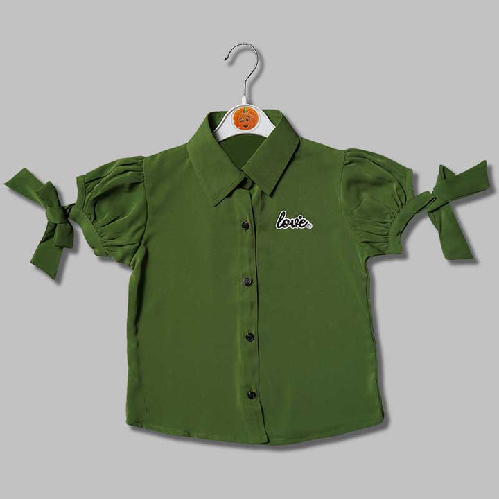 Western Wear For Girls And Kids With Soft Fabric GS205359Green