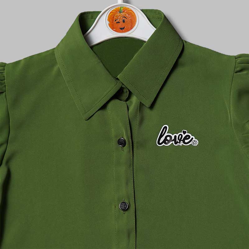 Western Wear For Girls And Kids With Soft Fabric GS205359Green