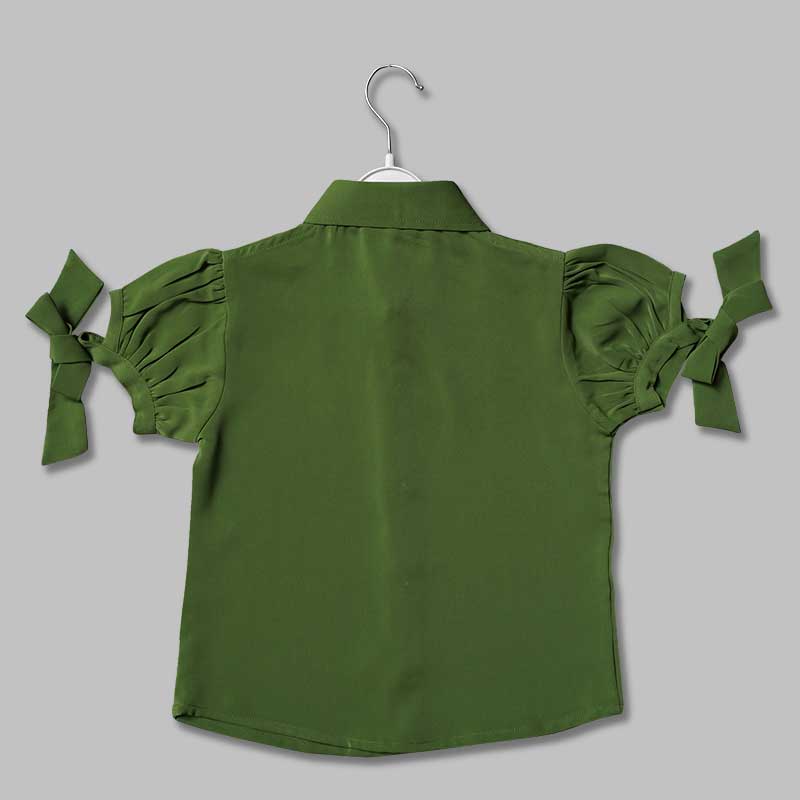 Western Wear For Girls And Kids With Soft Fabric GS205359Green