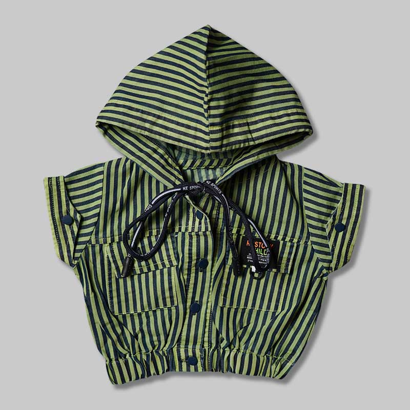 Top for Girls and Kids with Hoddie Pattern Front View