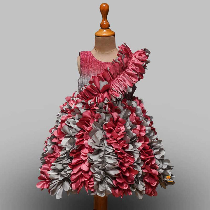 Frock for Girls with Frill Pattern Front View