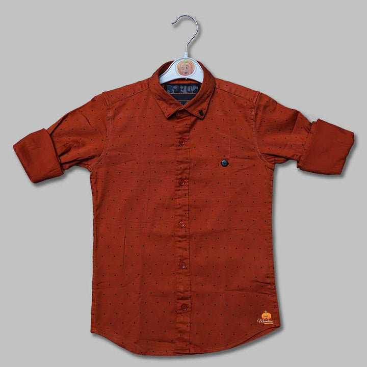 Printed Full Sleeves Shirts for Boys Front 