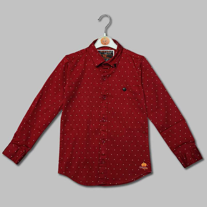 Printed Full Sleeves Shirts for Boys Front 