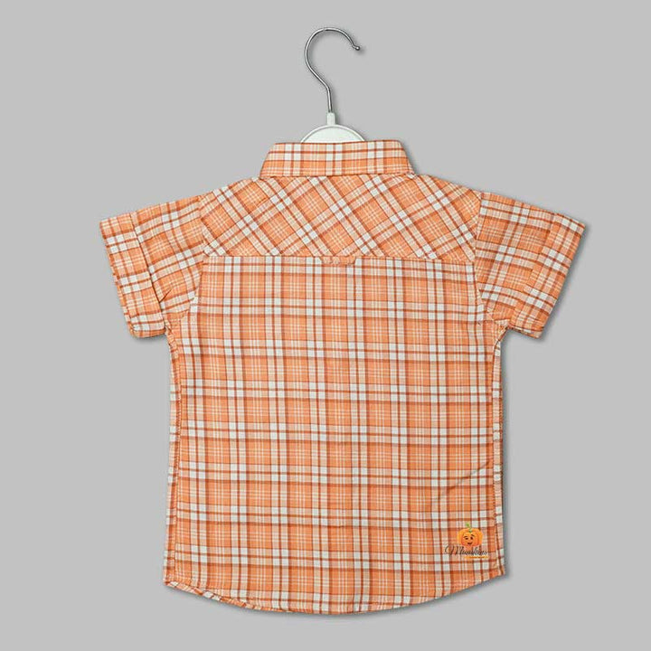 Checked Shirts for Boys Back View