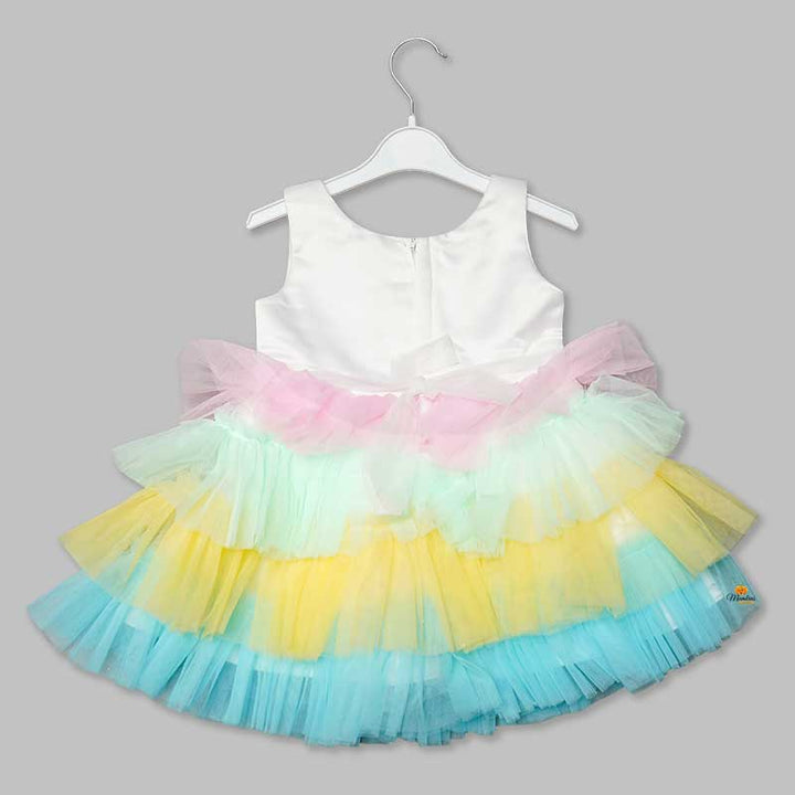 Frock for Girls with Unicorn Design Back View