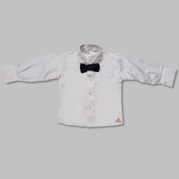 Green & Rust Party Wear Baby Boys Suit Inner View