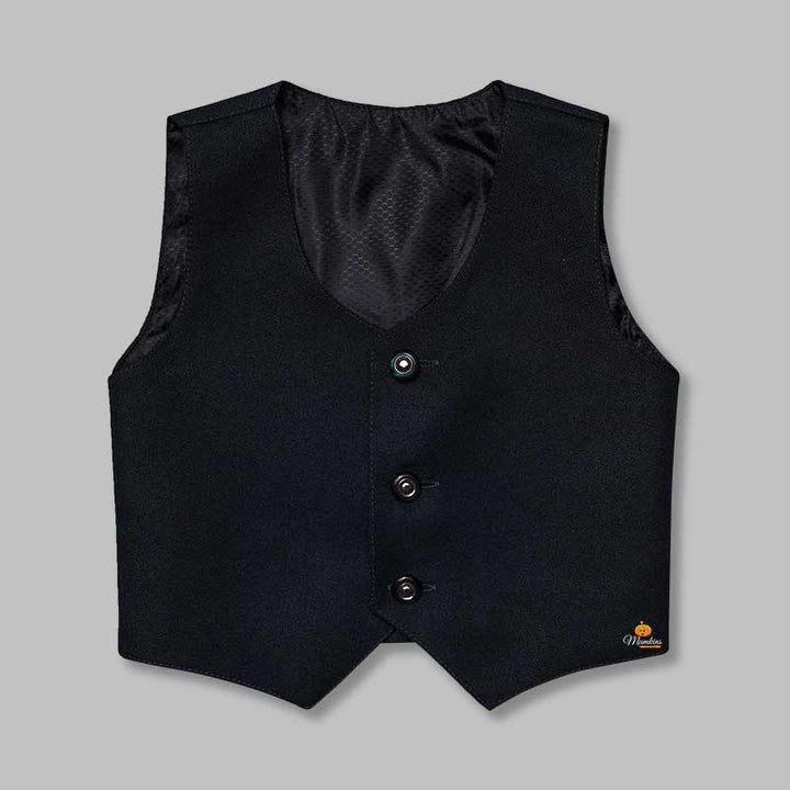 Green & Rust Party Wear Baby Boys Suit Inner View