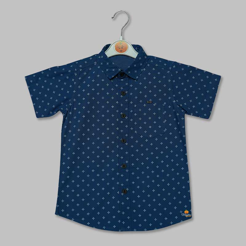 Solid Printed Shirts for Kids Front 