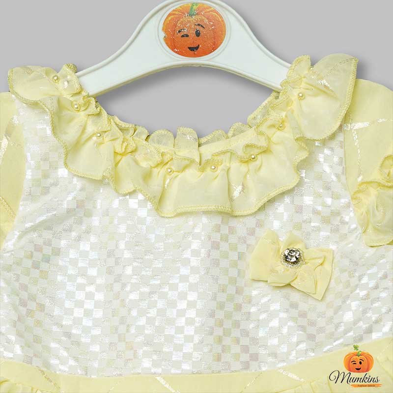Frock for Kids with Soft Fabric Close Up View