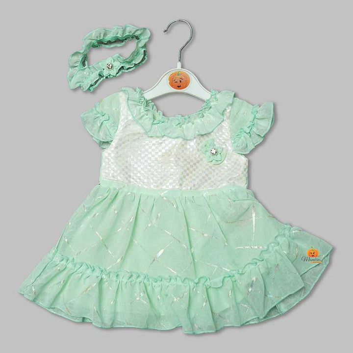 Frock for Kids with Soft Fabric Pink Front View