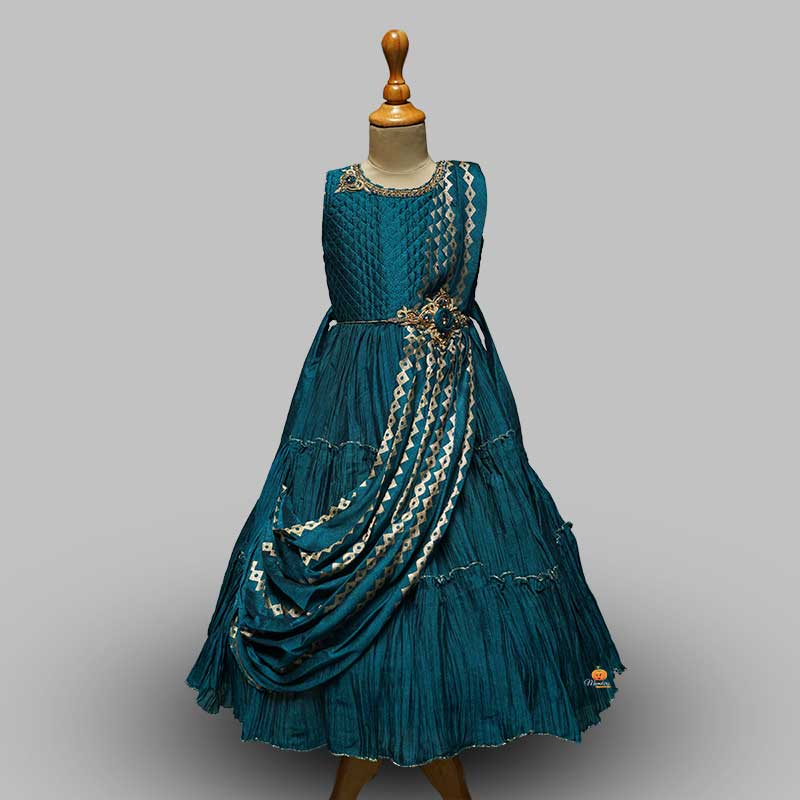 Rama Party Gown for Girls Front View