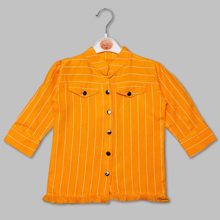 Striped Patterns Girls Top Front View