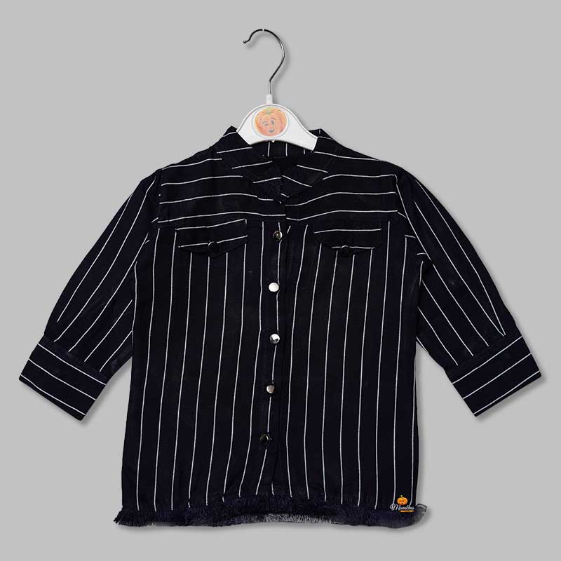 Striped Patterns Girls Top Front View